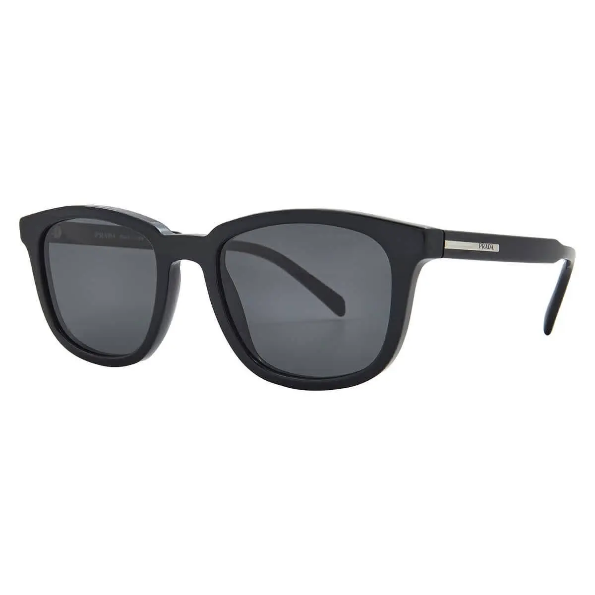 Prada Dark Grey Square Men`s Sunglasses PR A21S 16K08Z 53 PR A21S 16K08Z 53