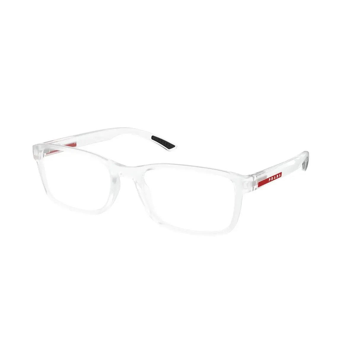 Prada Linea Rossa PS 06RV 14V1O1 Matte Crystal Demo Lens 53 mm Men`s Eyeglasses