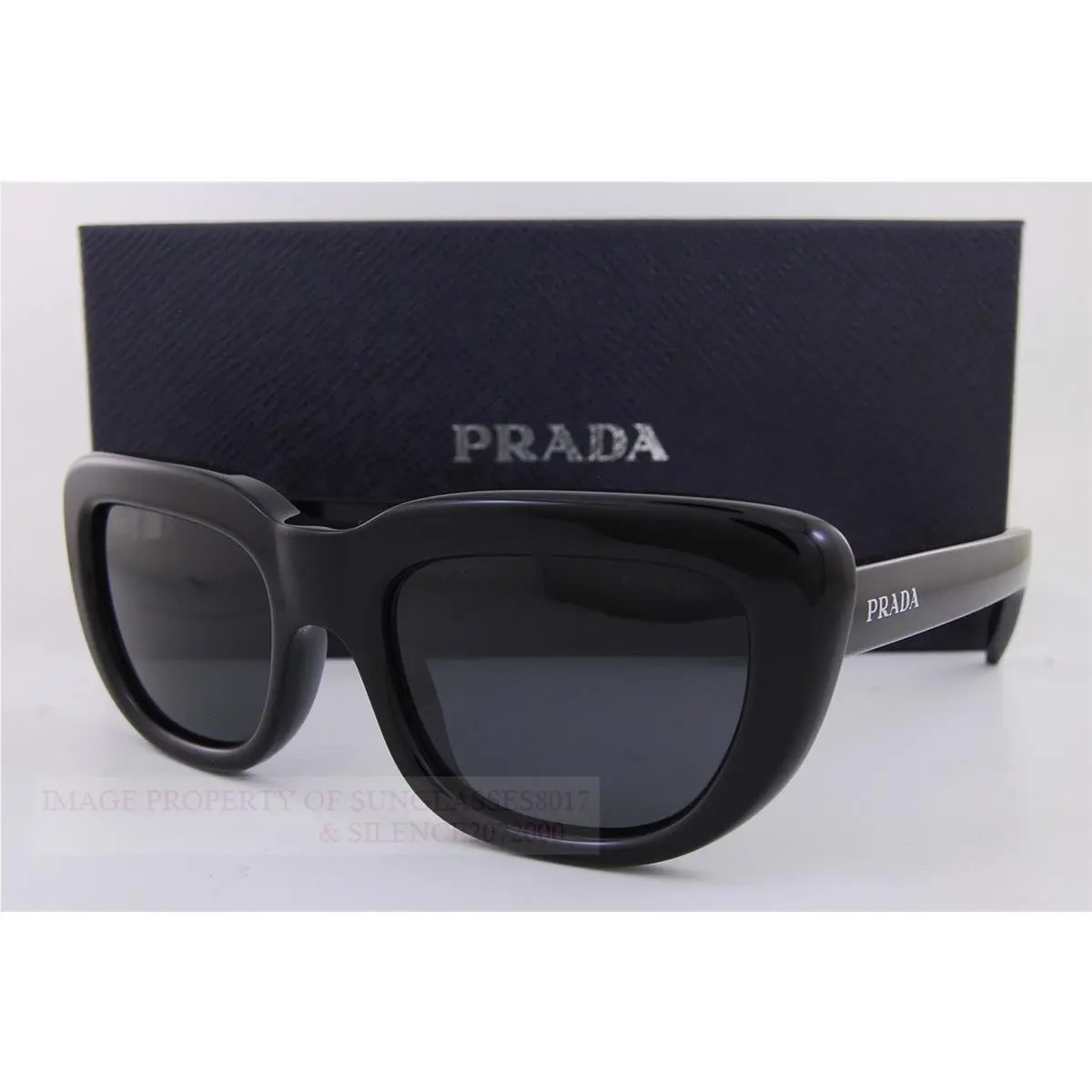 Prada Sunglasses PR D07S 16K 08Z Black/grey For Men Women
