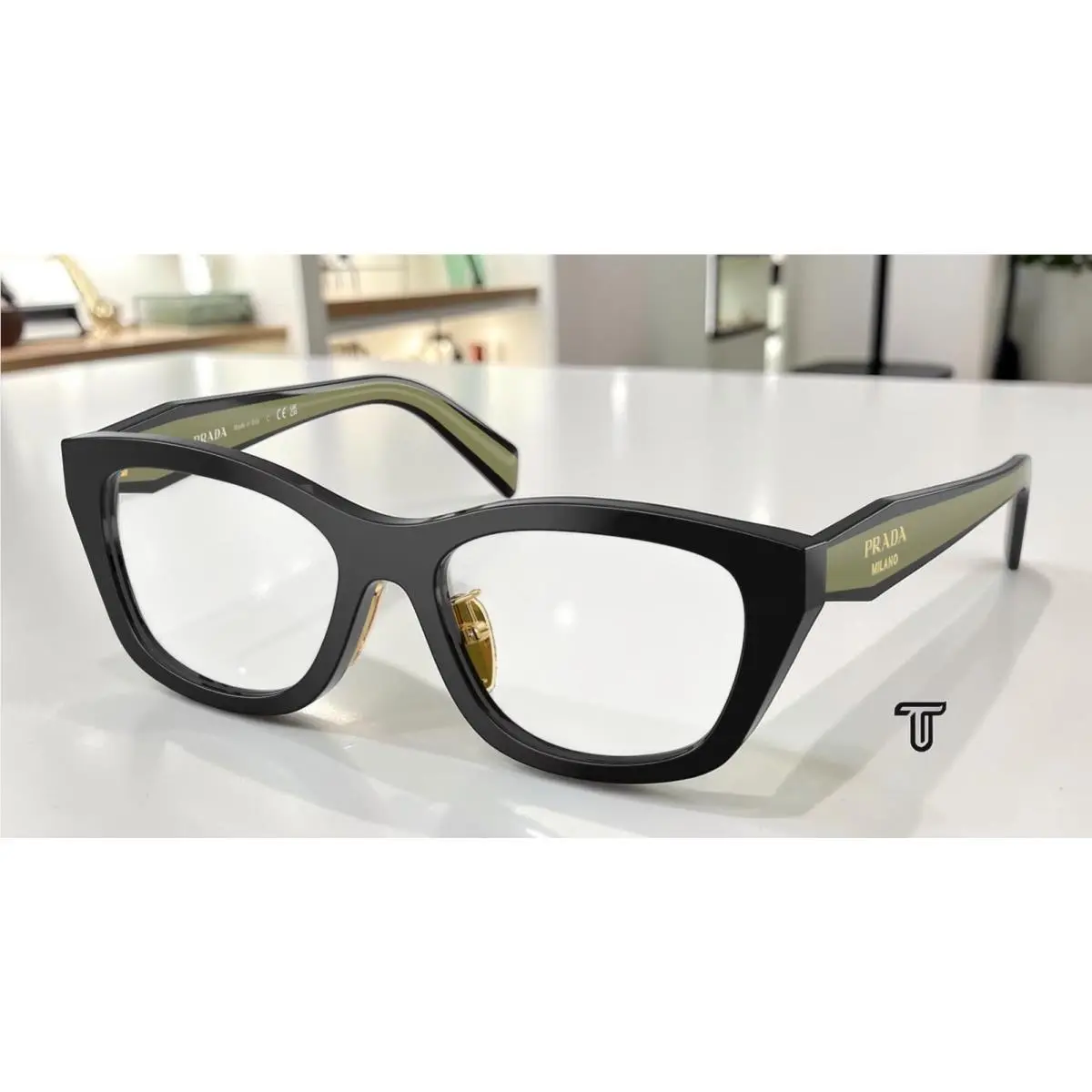Prada PR D11VD 03K1O1 Black Demo Lens 53 mm Women`s Eyeglasses