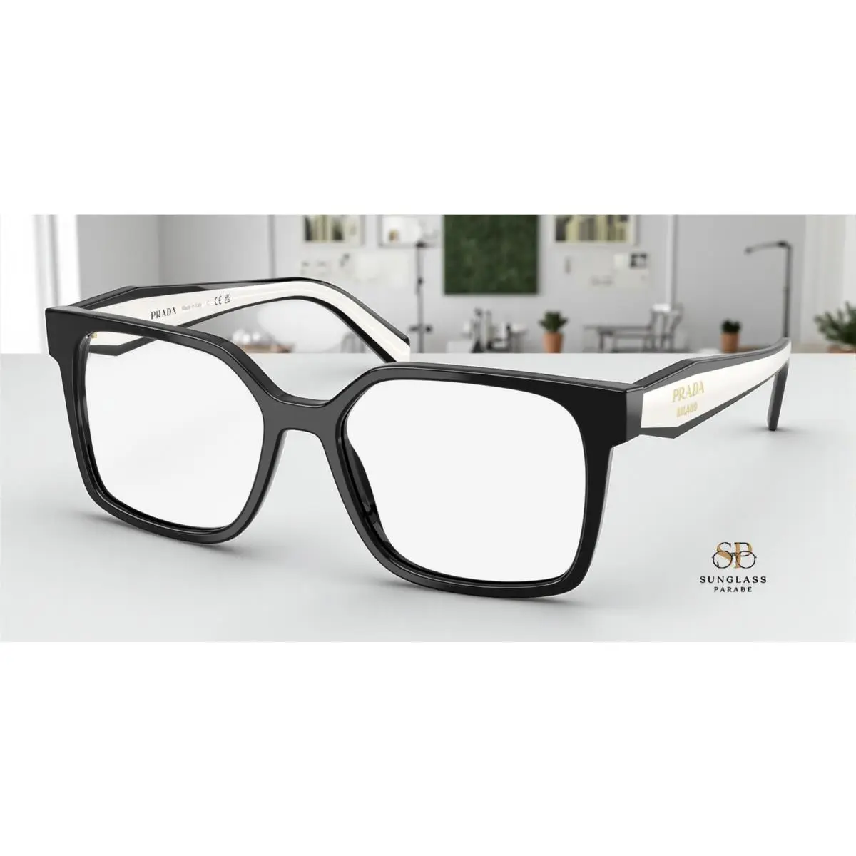 Prada PR B03V 16K1O1 Black Demo Lens 54 mm Women`s Eyeglasses