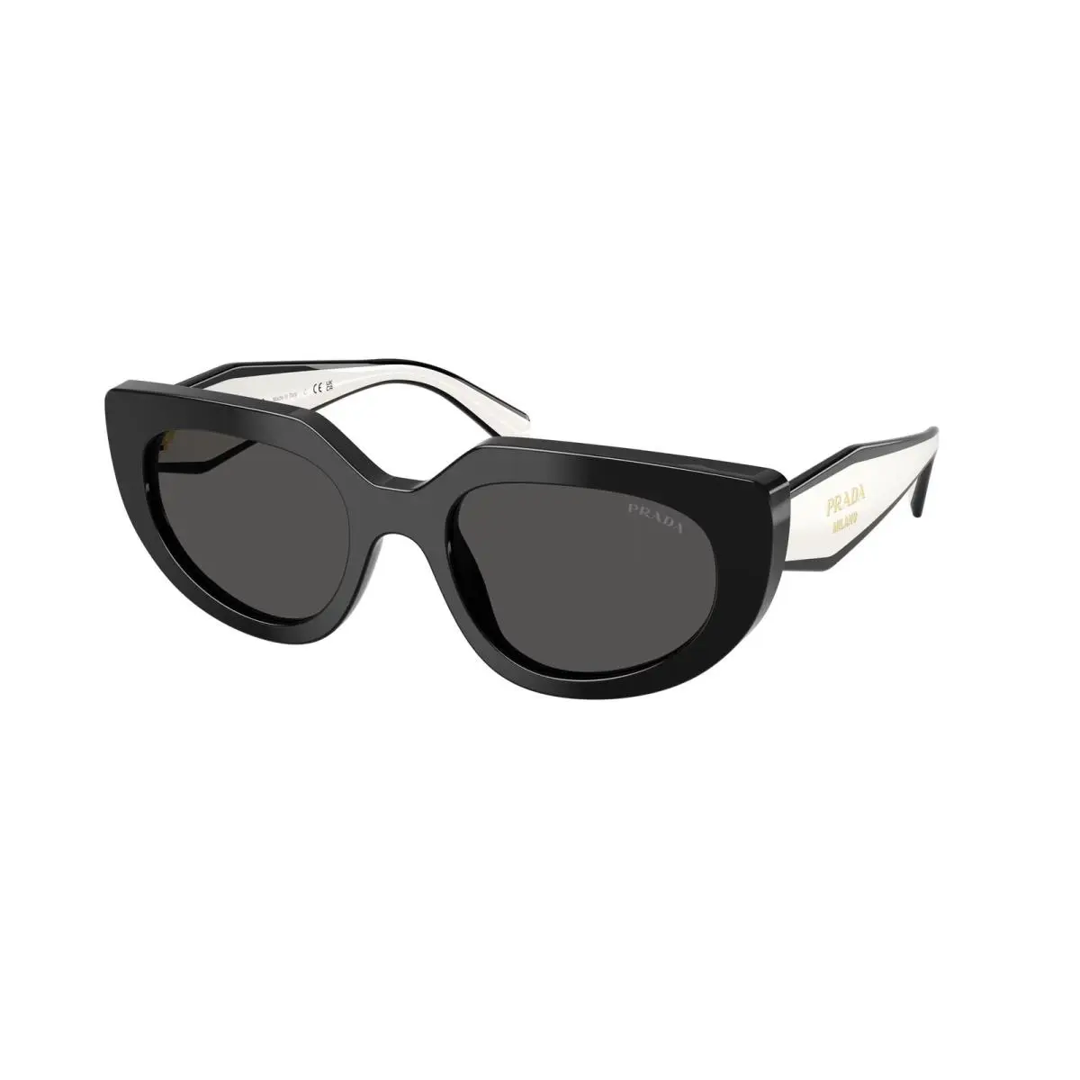 Prada PR D02S 20G08Z Black Dark Grey 53 mm Women`s Sunglasses