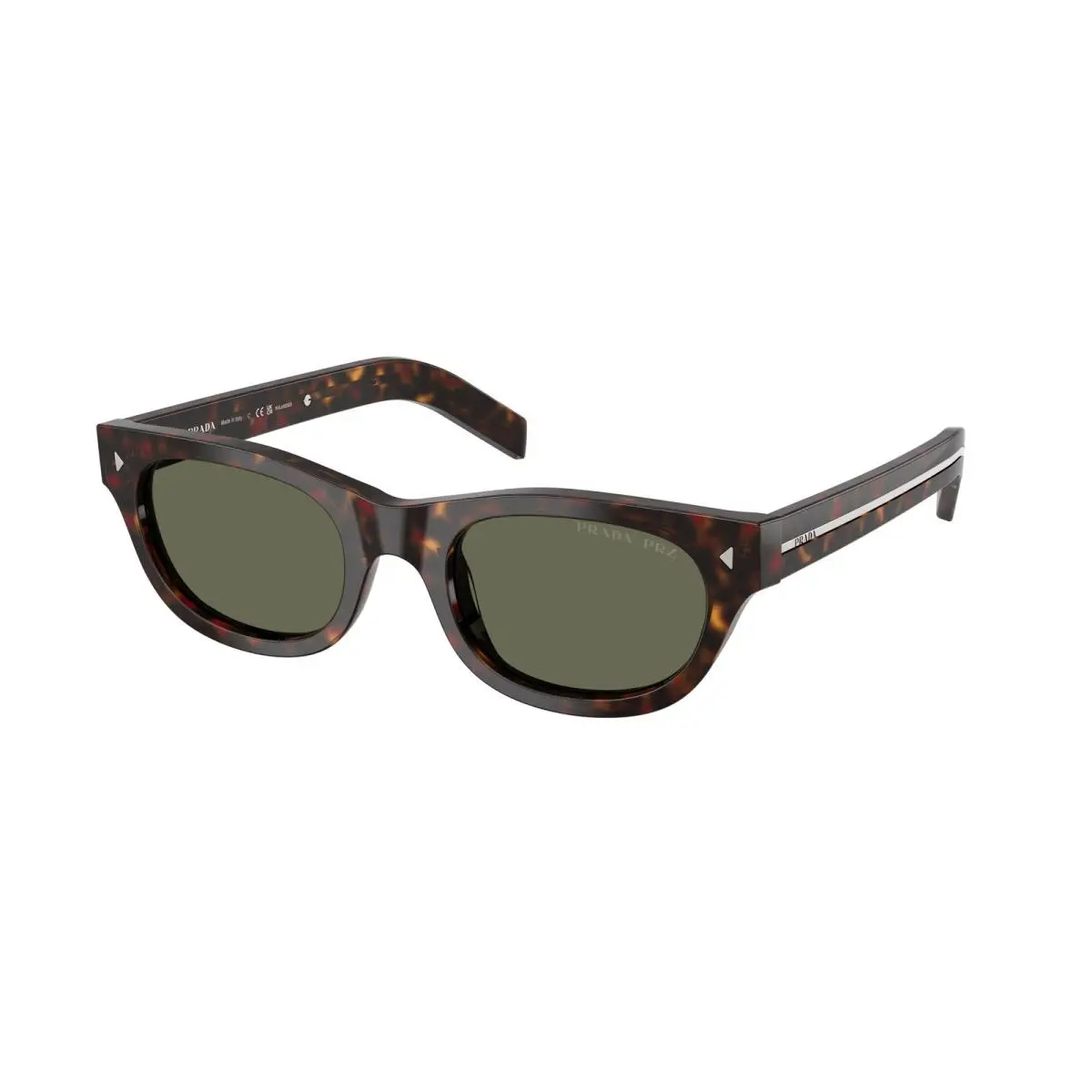 Prada PR C09S 17N03R Havana Green Polarized Polarized 51 mm Men`s Sunglasses