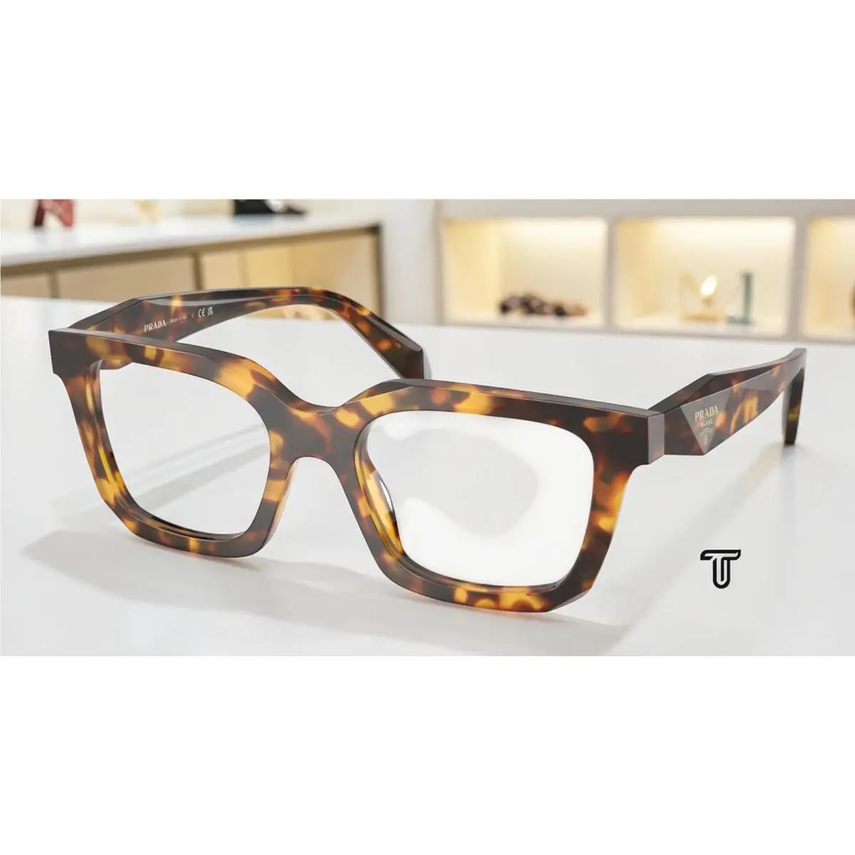 Prada PR C08V 14L1O1 Honey Tortoise Demo Lens 52 mm Women`s Eyeglasses