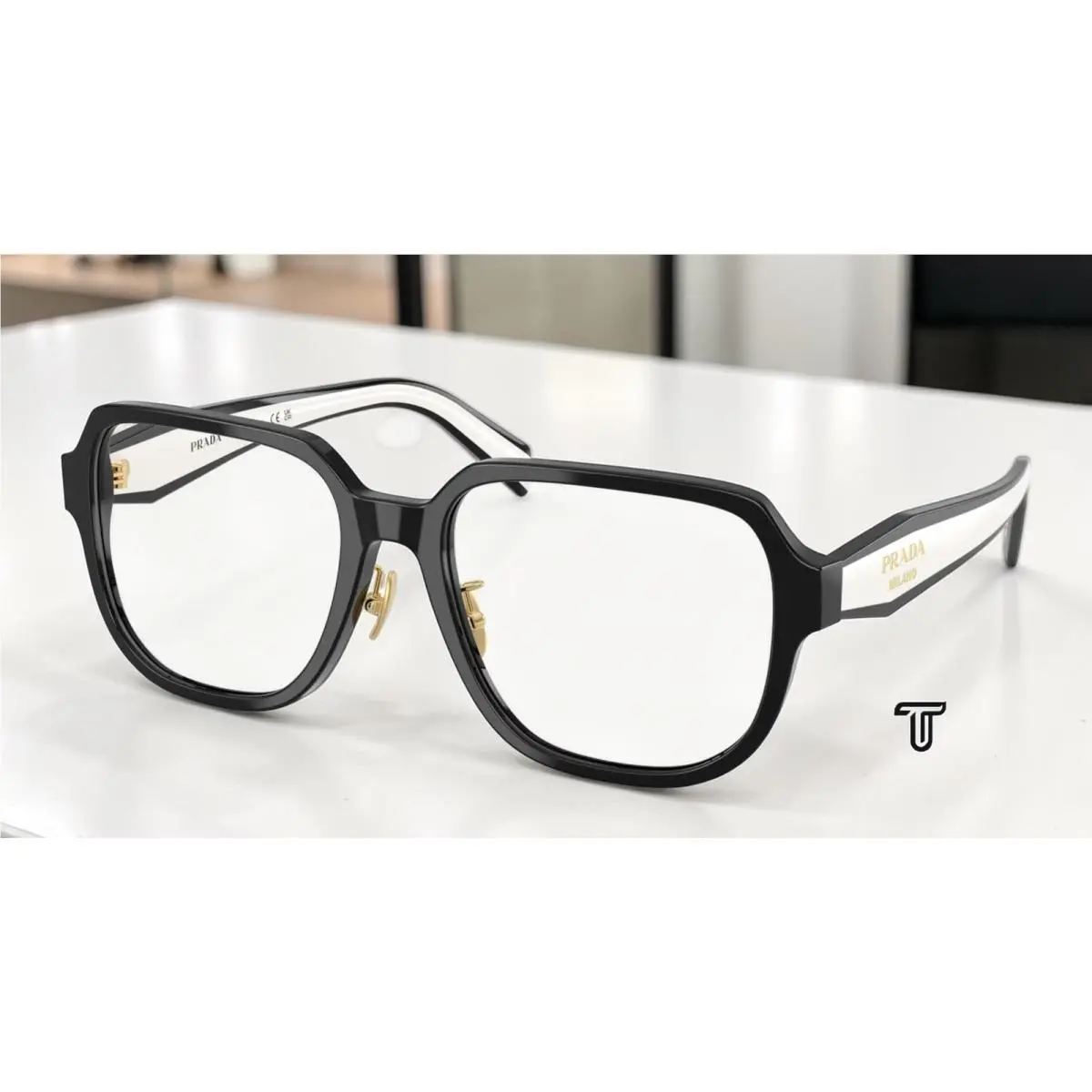 Prada PR B07VD 16K1O1 Black Demo Lens 56 mm Women`s Eyeglasses