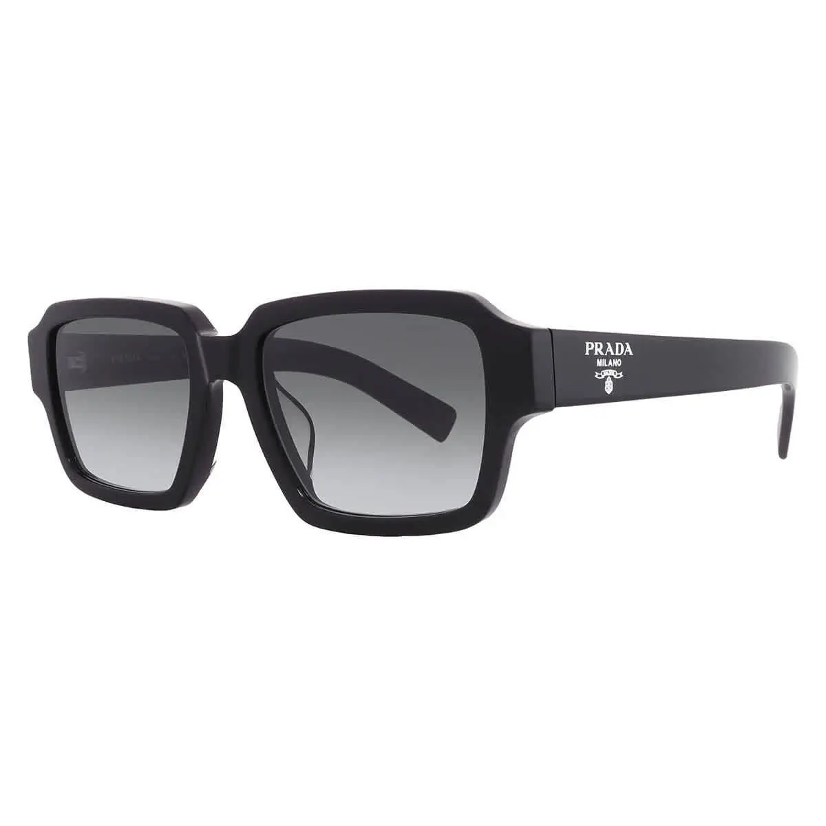 Prada Grey Gradient Square Men`s Sunglasses PR 02ZSF 1AB06T 54 PR 02ZSF 1AB06T