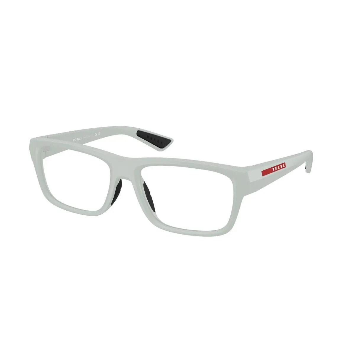 Prada Linea Rossa PS 02TVF 25H1O1 Clear Grey Demo Lens 56 mm Men`s Eyeglasses