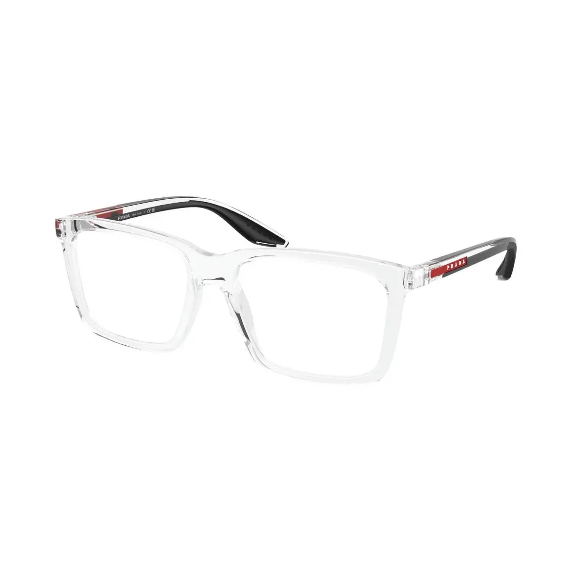 Prada Linea Rossa PS 03SV 2AZ1O1 Crystal Demo Lens 55 mm Men`s Eyeglasses