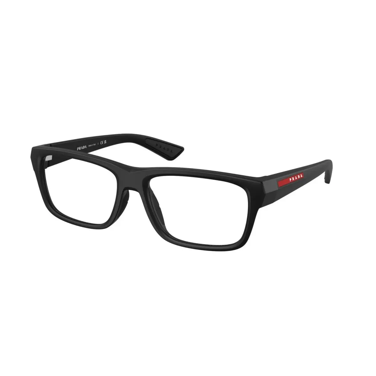 Prada Linea Rossa PS 02TVF 1BO1O1 Matte Black Demo Lens 56 mm Men`s Eyeglasses