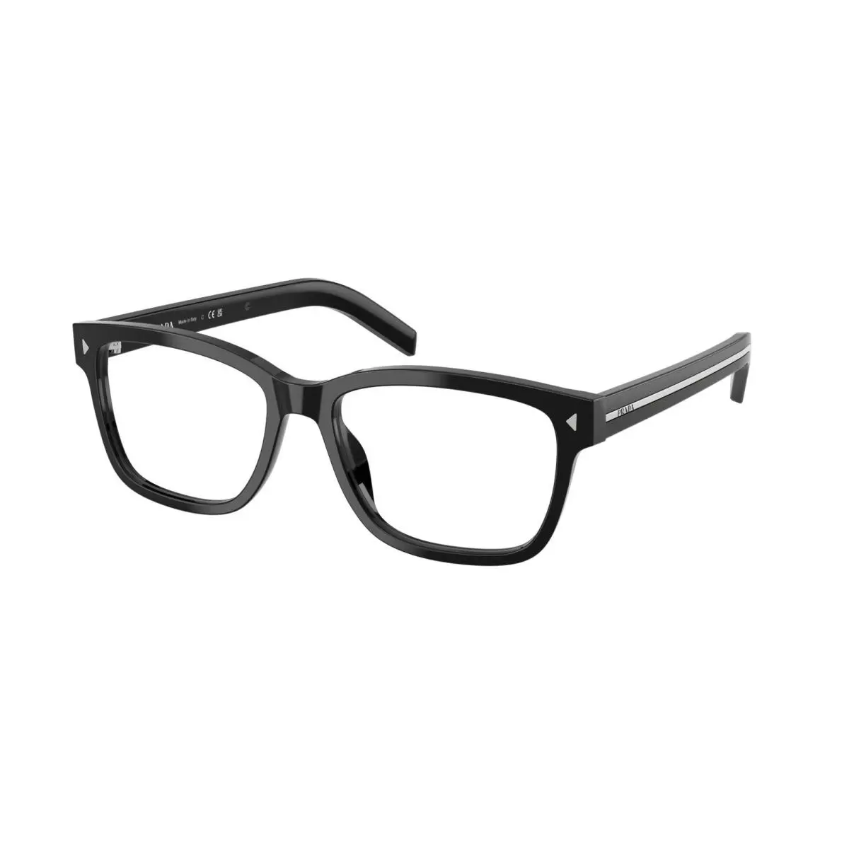 Prada PR B10V 16K1O1 Black Demo Lens 55 mm Men`s Eyeglasses