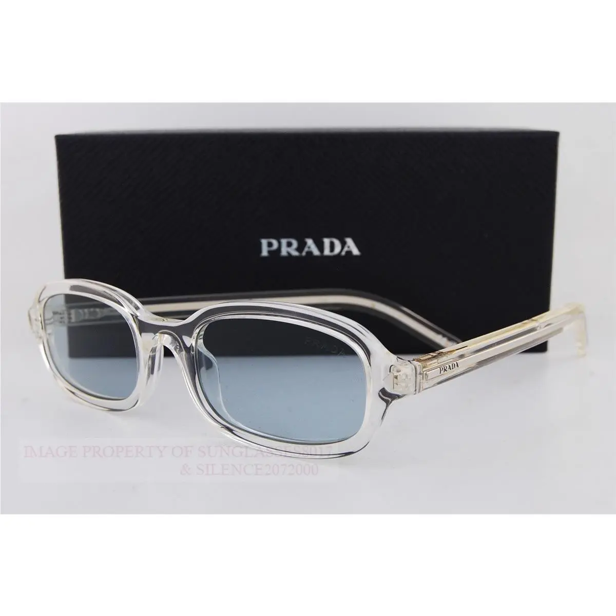 Prada Sunglasses PR D06S 12X 40W Clear/azure For Men Women