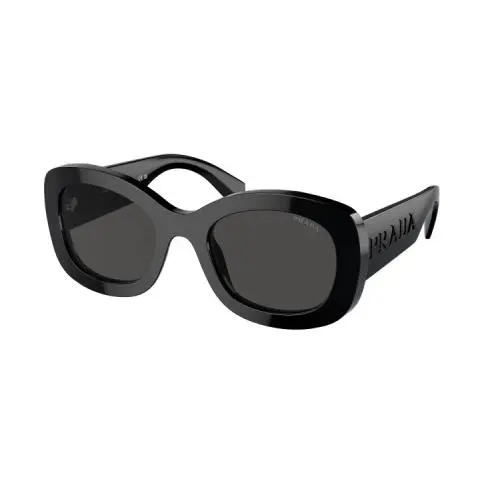 Prada Sunglasses Black Frame Gray Lens PR A13S 1AB5S0 54 Women Sunglasses