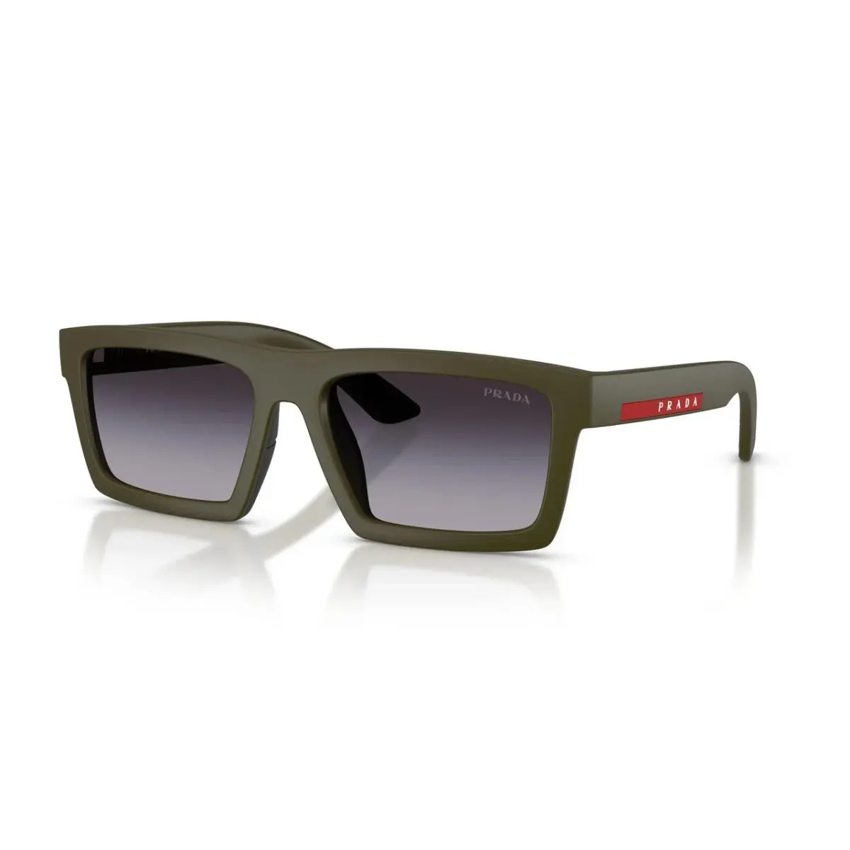 Sunglasses PSA07S 15X09U Green Frame / Grey Gradient Lens 58mm by Prada