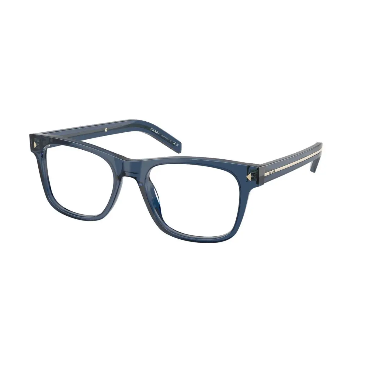Prada PR A13V 08Q1O1 Hematite Demo Lens 54 mm Men`s Eyeglasses