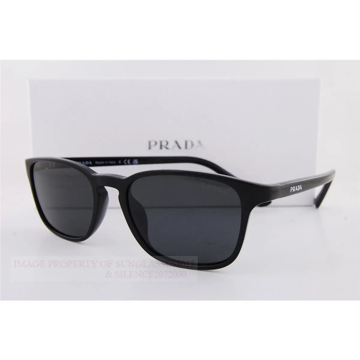 Prada Sunglasses PR D13SU 16K 08Z Black/grey For Men Women
