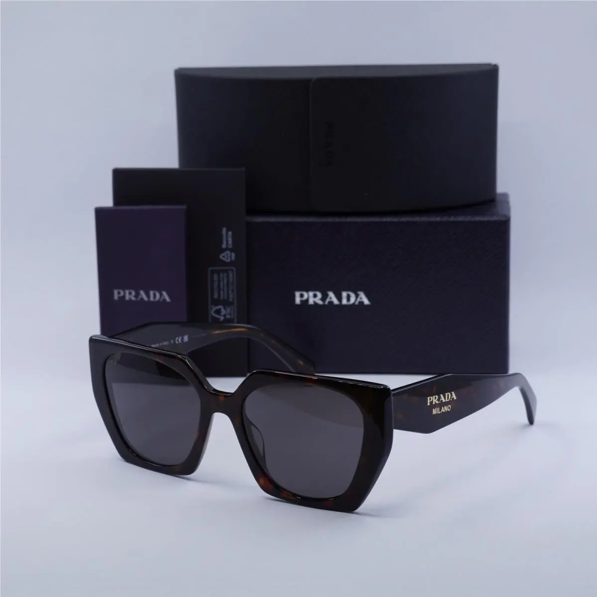 Prada PR15WS 24B40L Dark Havana/black/dark Grey 54-19-140 Sunglasses