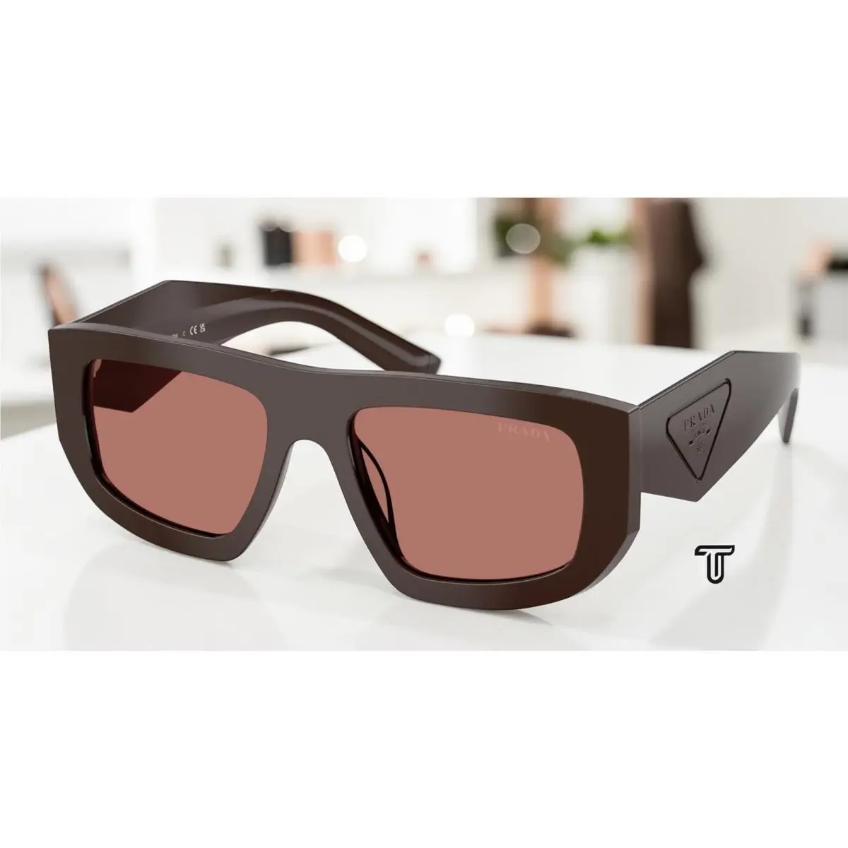 Prada PR D04SU 27I80W Cigar Bordeaux 53 mm Women`s Sunglasses