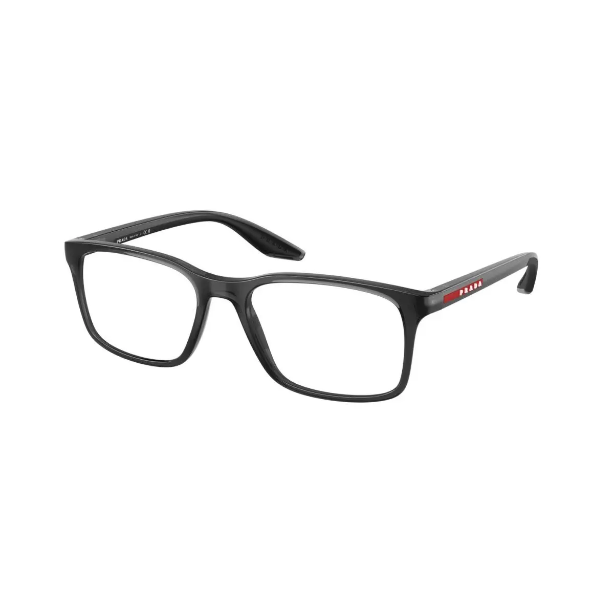 Prada Linea Rossa PS 08RV 01D1O1 Crystal Grey Demo Lens 54 mm Men`s Eyeglasses