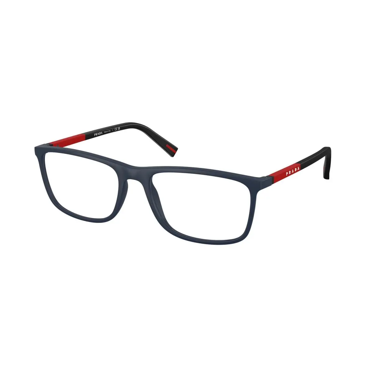 Prada Linea Rossa PS 03QV MAG1O1 Matte Blue Demo Lens 57 mm Men`s Eyeglasses