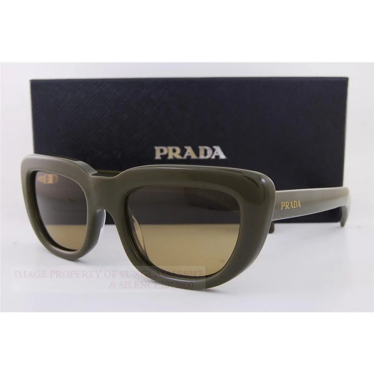 Prada Sunglasses PR D07S 26J 70G Laurel Green/olive For Men Women
