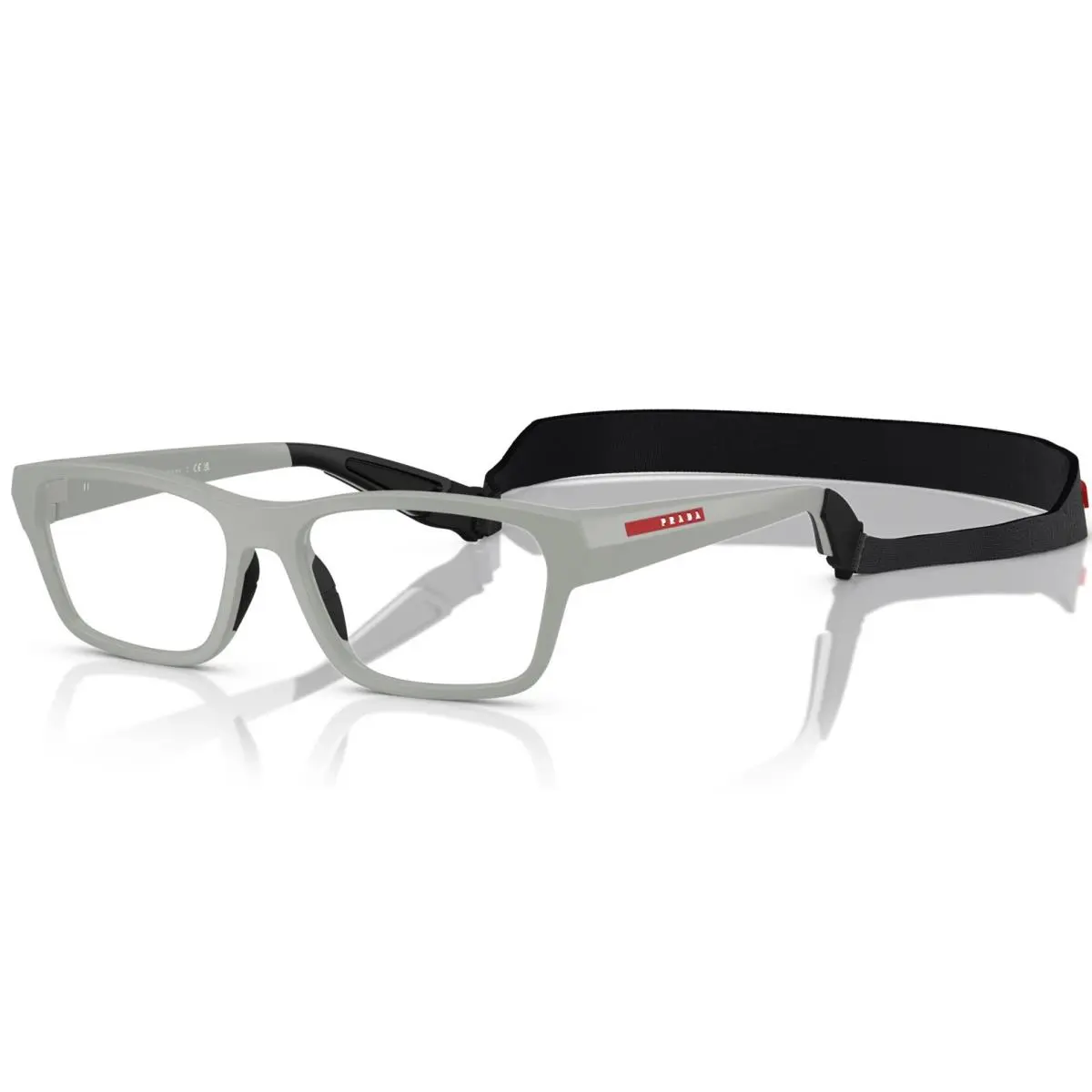 Prada Linea Rossa PS03RV 13Z1O1 54 Matte Iron Gray Men`s 54 mm Eyeglasses