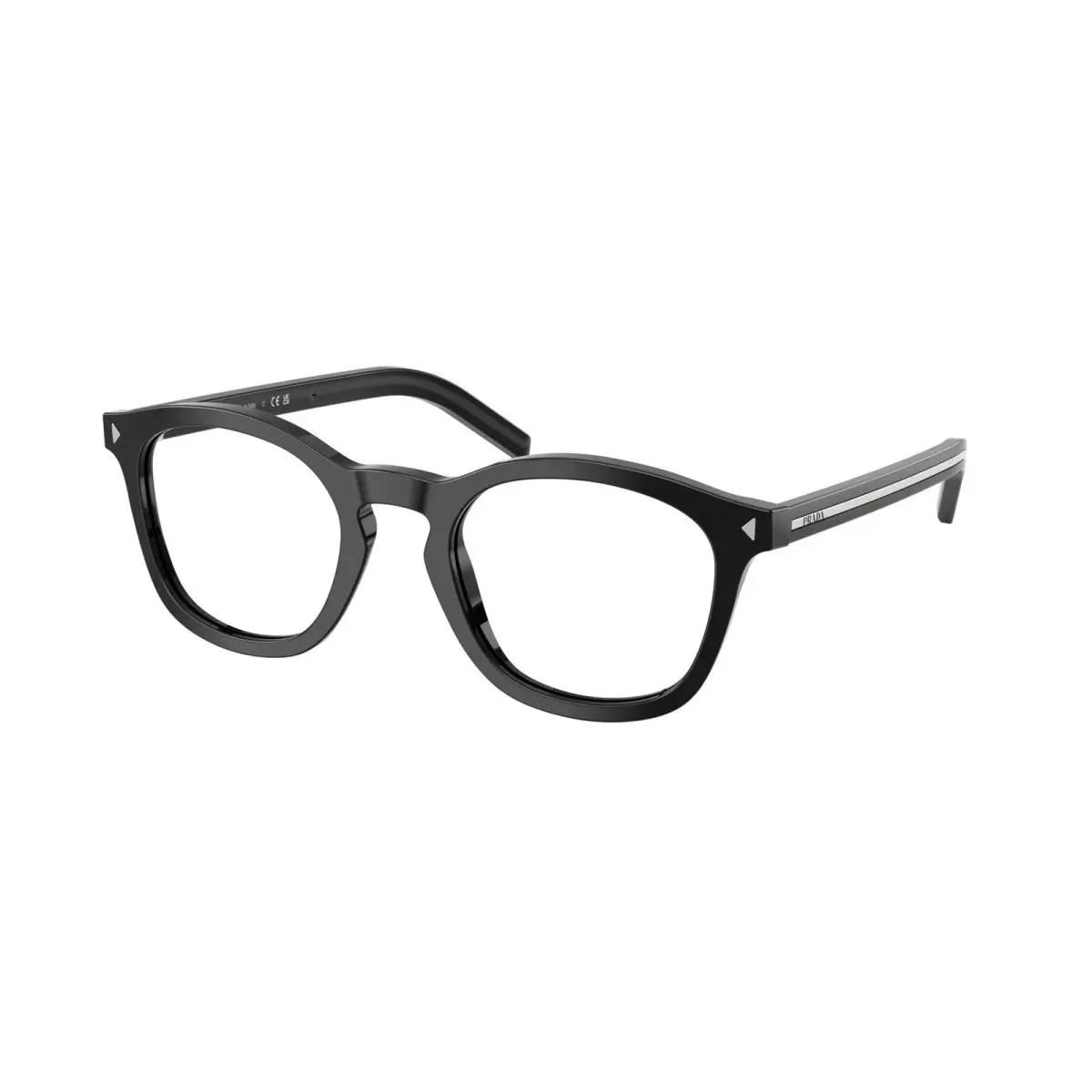 Prada PR C04V 16K1O1 Black Demo Lens 51 mm Men`s Eyeglasses
