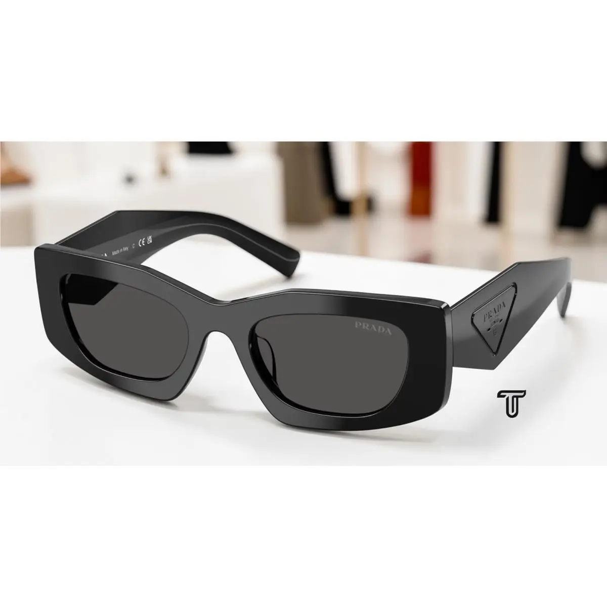 Prada PR D03SD 16K08Z Black Dark Grey 51 mm Women`s Sunglasses