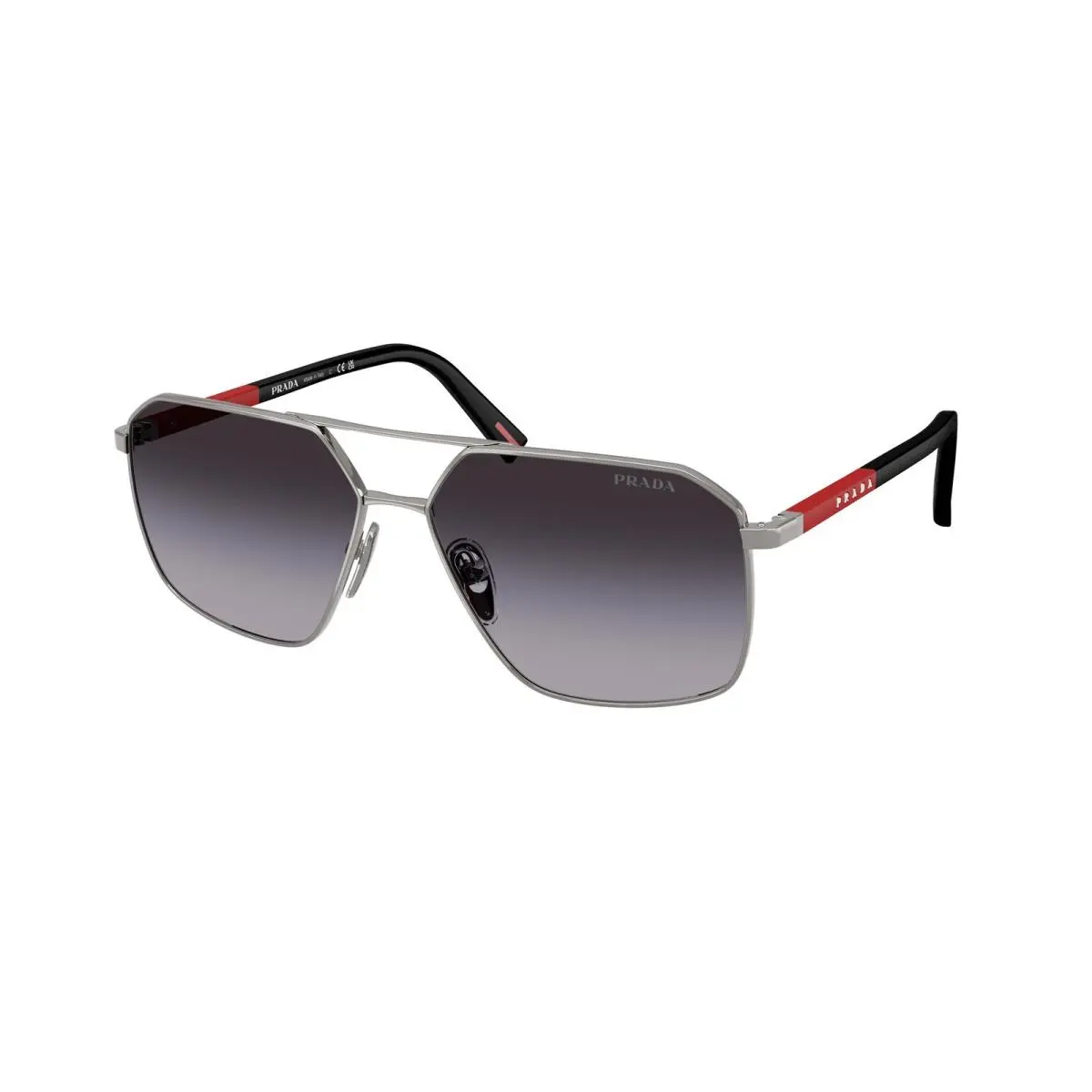 Prada Linea Rossa PS A 50 S Gunmetal Grey Gradient 5AV09U Sunglasses