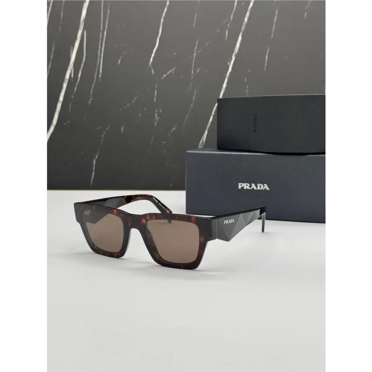 Prada PRA06S 17N06B Men Havana Brown Sunglasses PR A06S