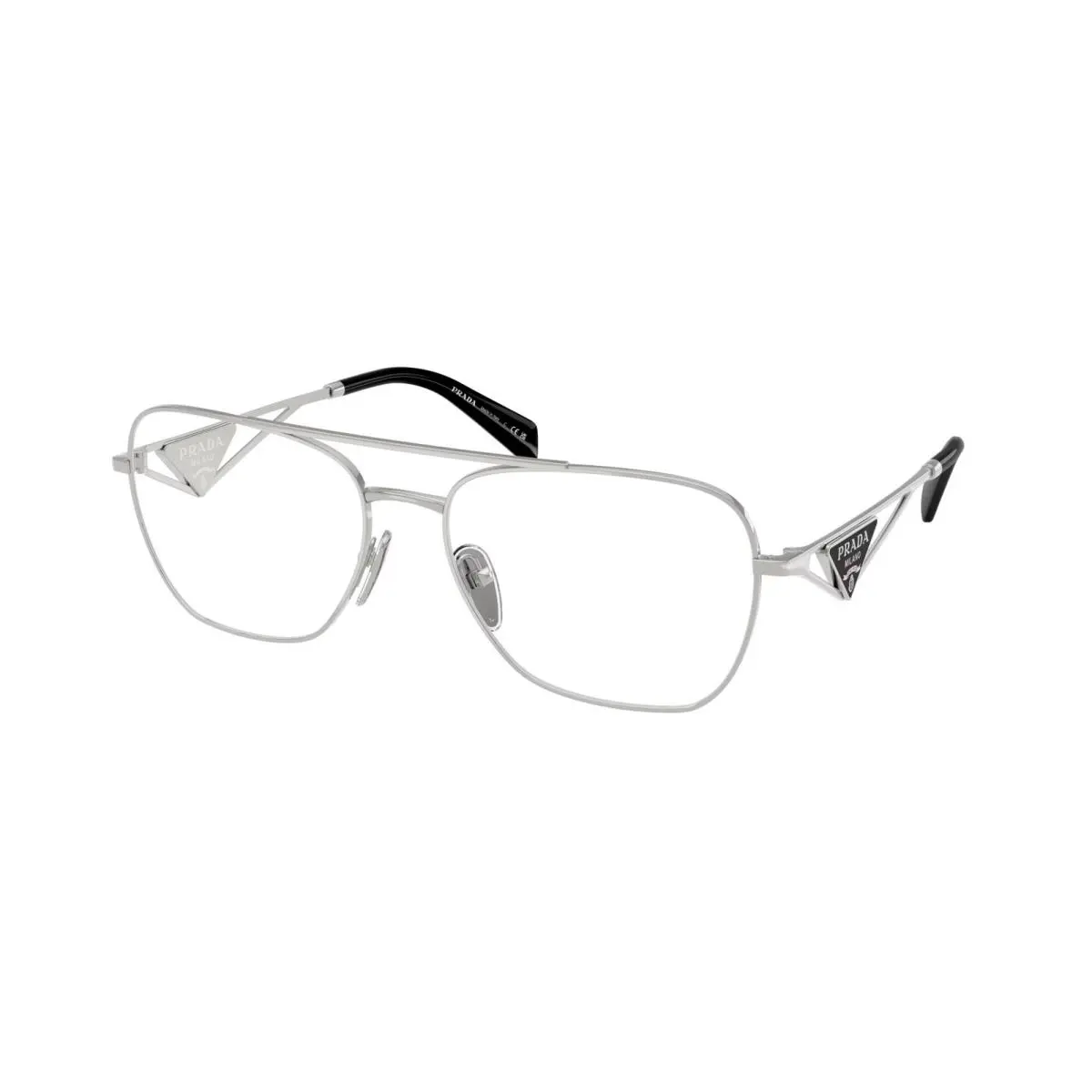 Prada PR B50V 1BC1O1 Silver Demo Lens 59 mm Women`s Eyeglasses