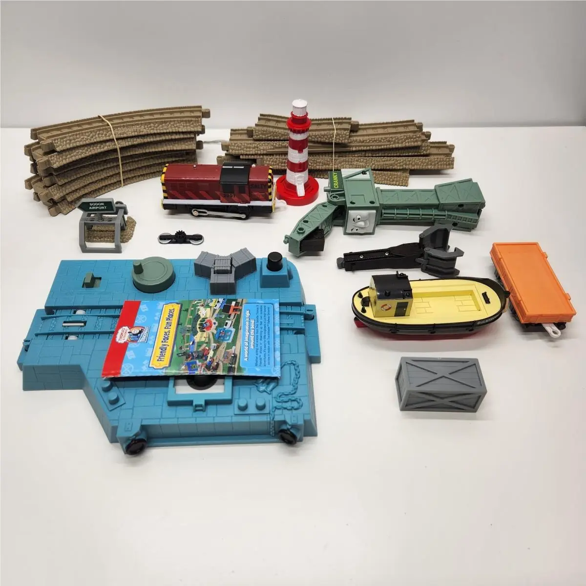 Thomas Friends 2006 Hit Toy Trackmaster Hard at Work Brendam Docks Train Set