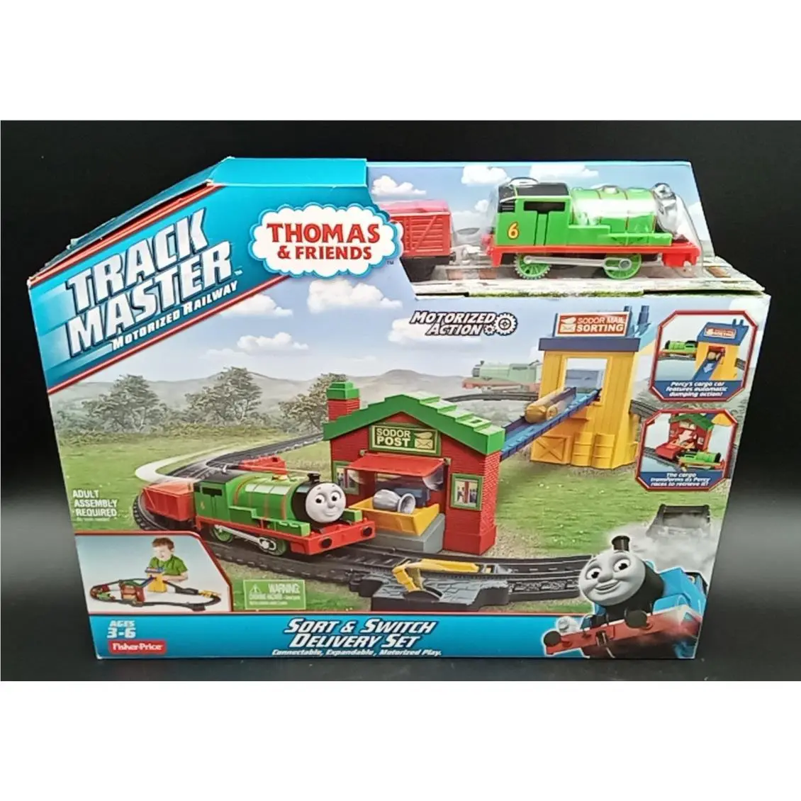 Nos Thomas Friends Track Master Motorized Railway Sort Switch Delivery Set