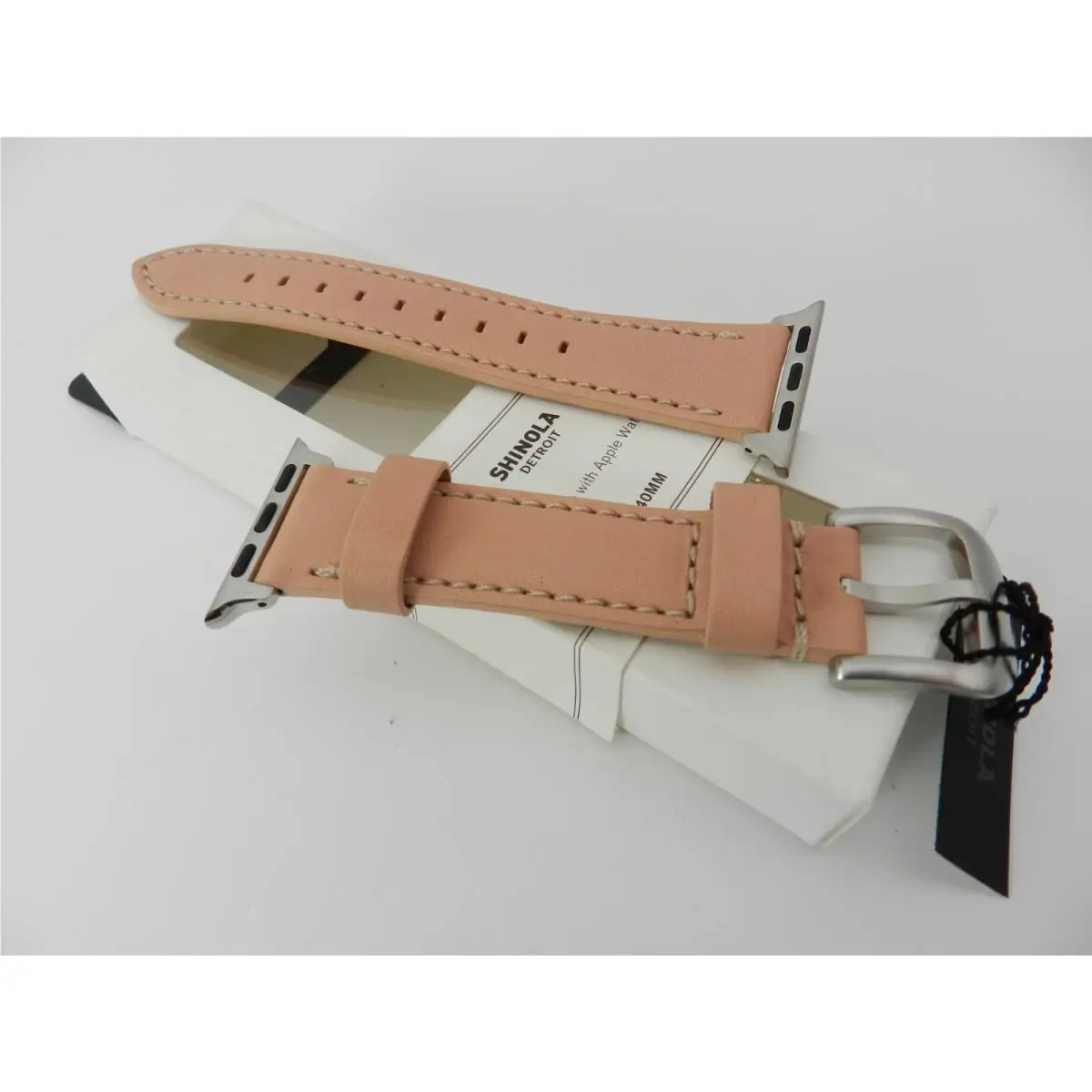 Smooth Essex Leather Strap For Apple Watch 38/40mm by Shinola