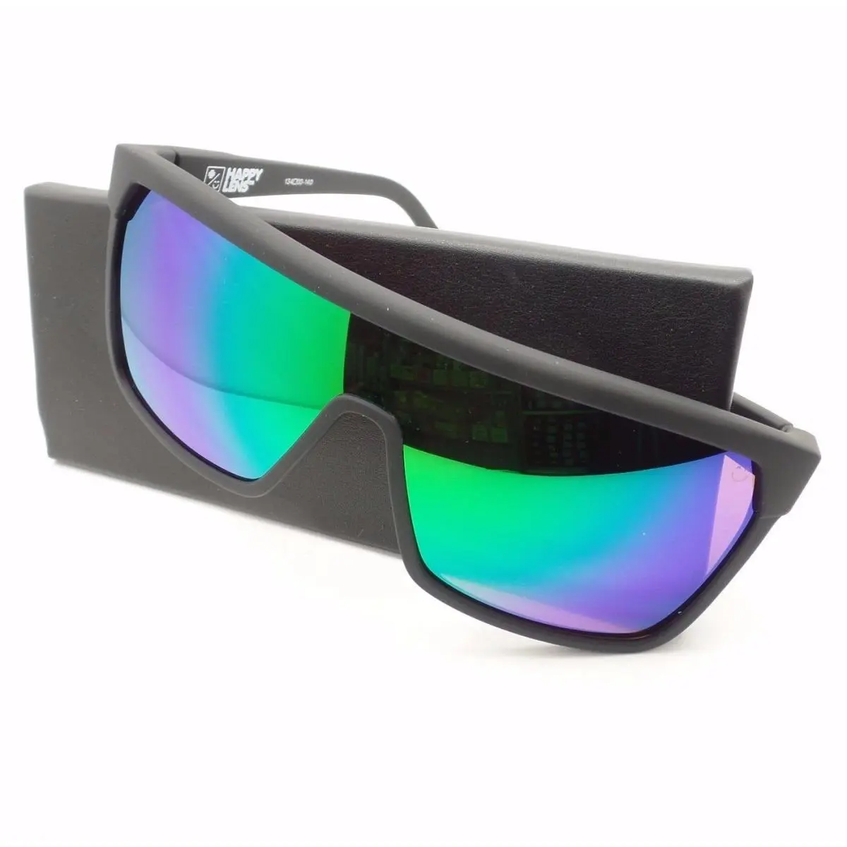 Spy Optics Flynn Matte Black Hd+ Green Spectra Sunglasses - Frame: Matte Black, Lens: Green Spectra