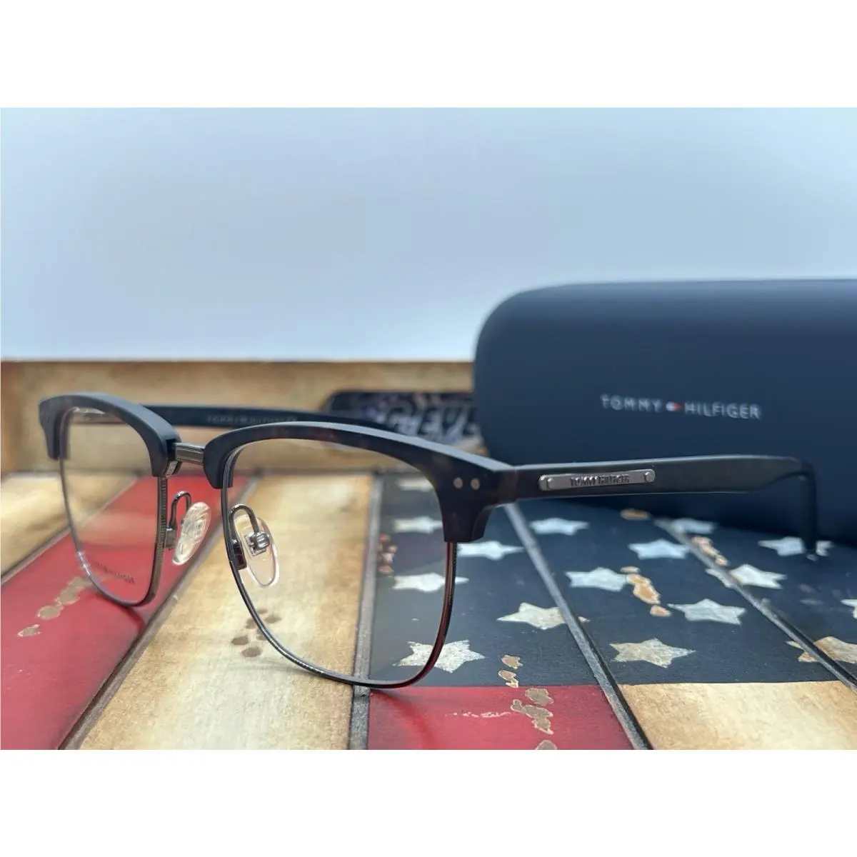 Tommy Hilfiger TH1730 086 Brown Tortoise Eyeglasses 51mm Frame Option To Add RX