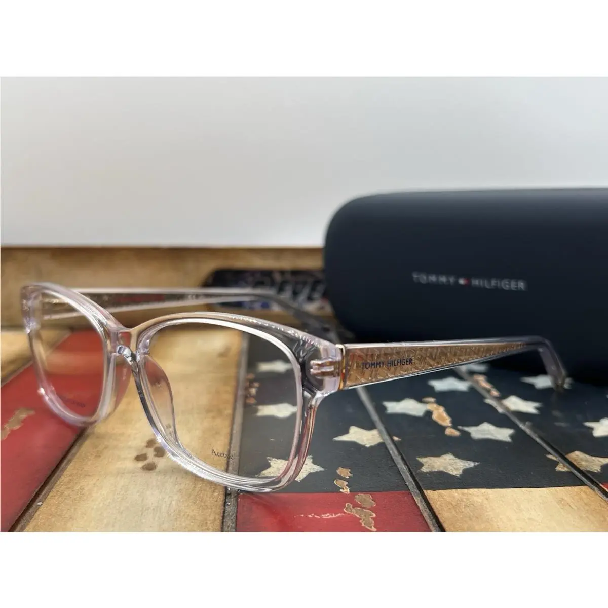 Tommy Hilfiger TH1779 900 Crystal Eyeglasses 53mm Frame Option To Add RX