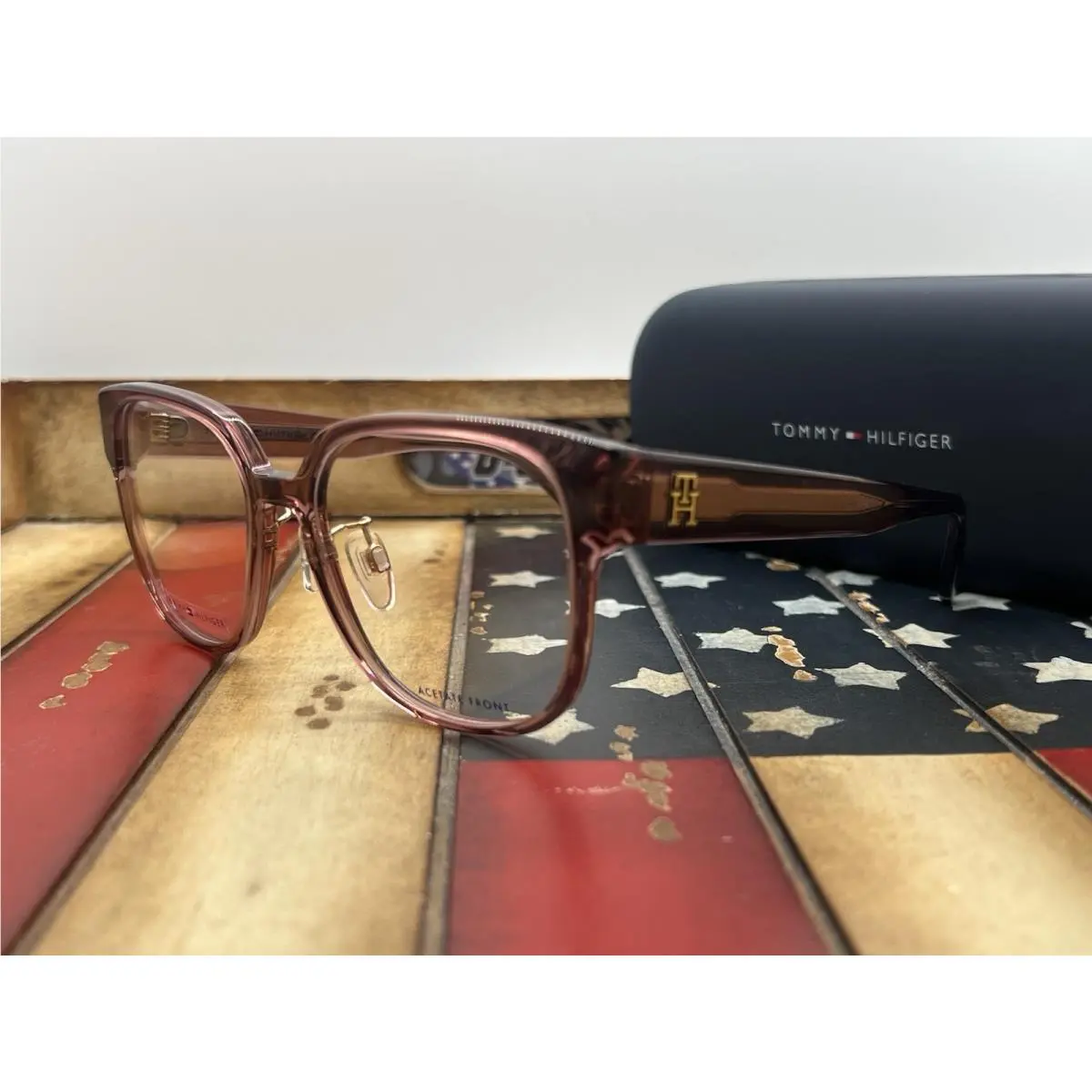 Tommy Hilfiger TH2117/F 35J Pink Eyeglasses 54mm Frame Option To Add RX