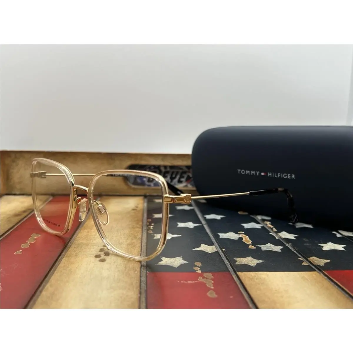 Tommy Hilfiger TH2057 Ham Champagne Eyeglasses 53mm Frame Option To Add RX