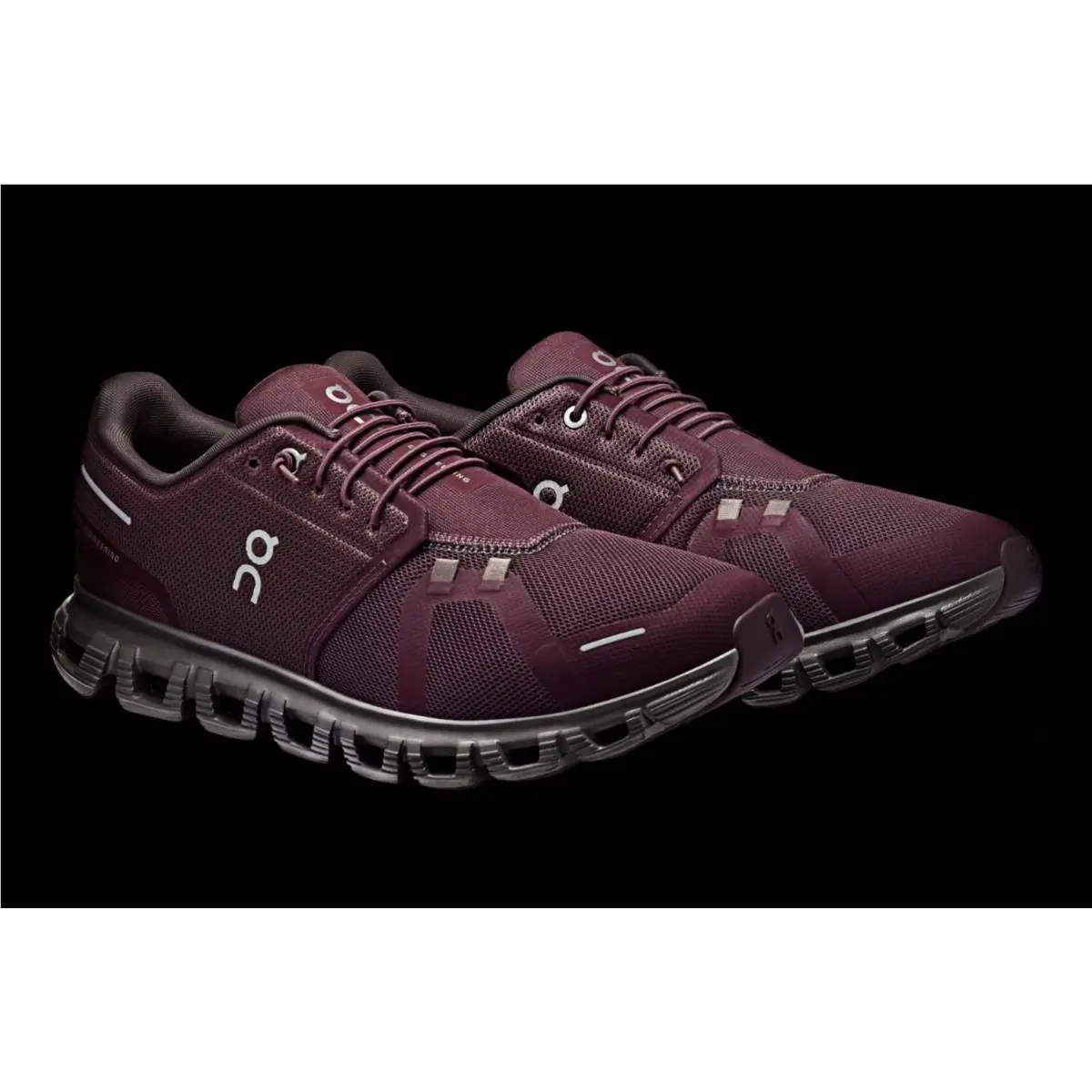 On Running Cloud 6 Mulberry Pebble Men`s Red Sports Sneaker 3MF10072634
