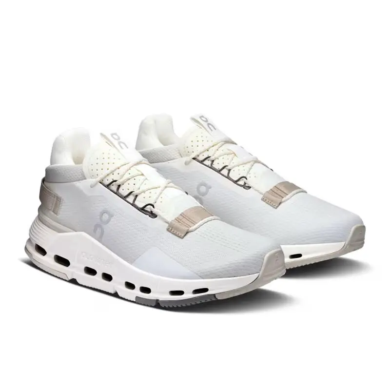 On Running Cloudnova 2 Ice Sand Women`s White Sports Sneaker 3WE30222053 - White