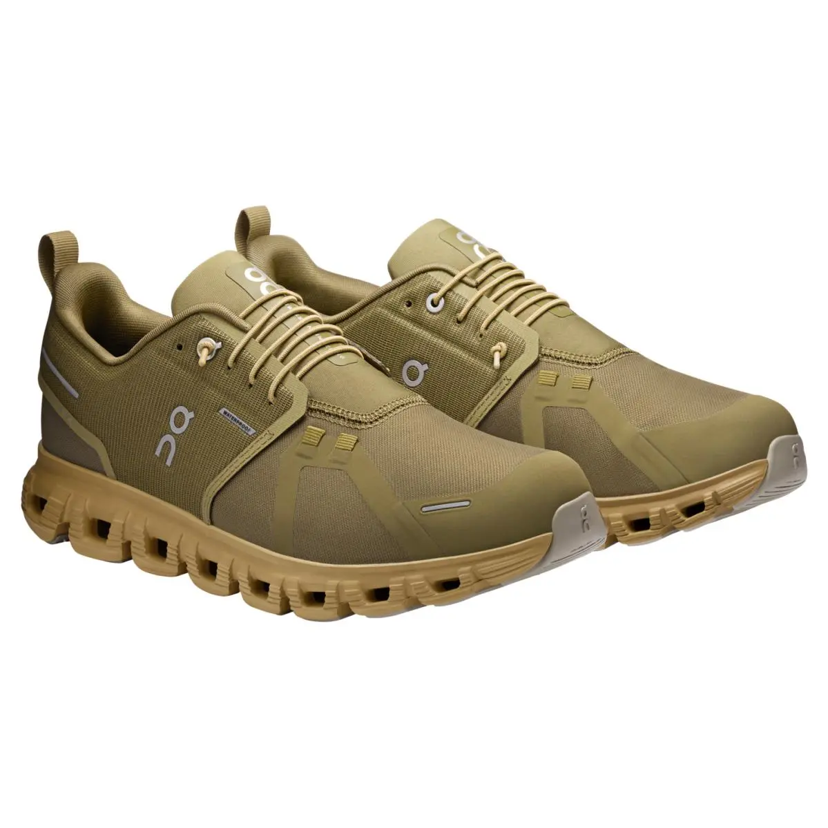 On Running Cloud 6 Waterproof Olive Safari Mens Green Sports Sneaker 3MF10062231
