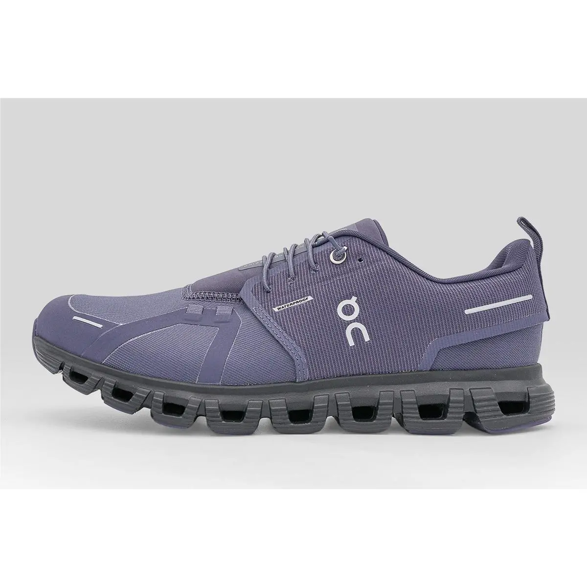 On Running Cloud 6 Waterproof Flint Black Mens Purple Sports Sneaker 3MF10064641