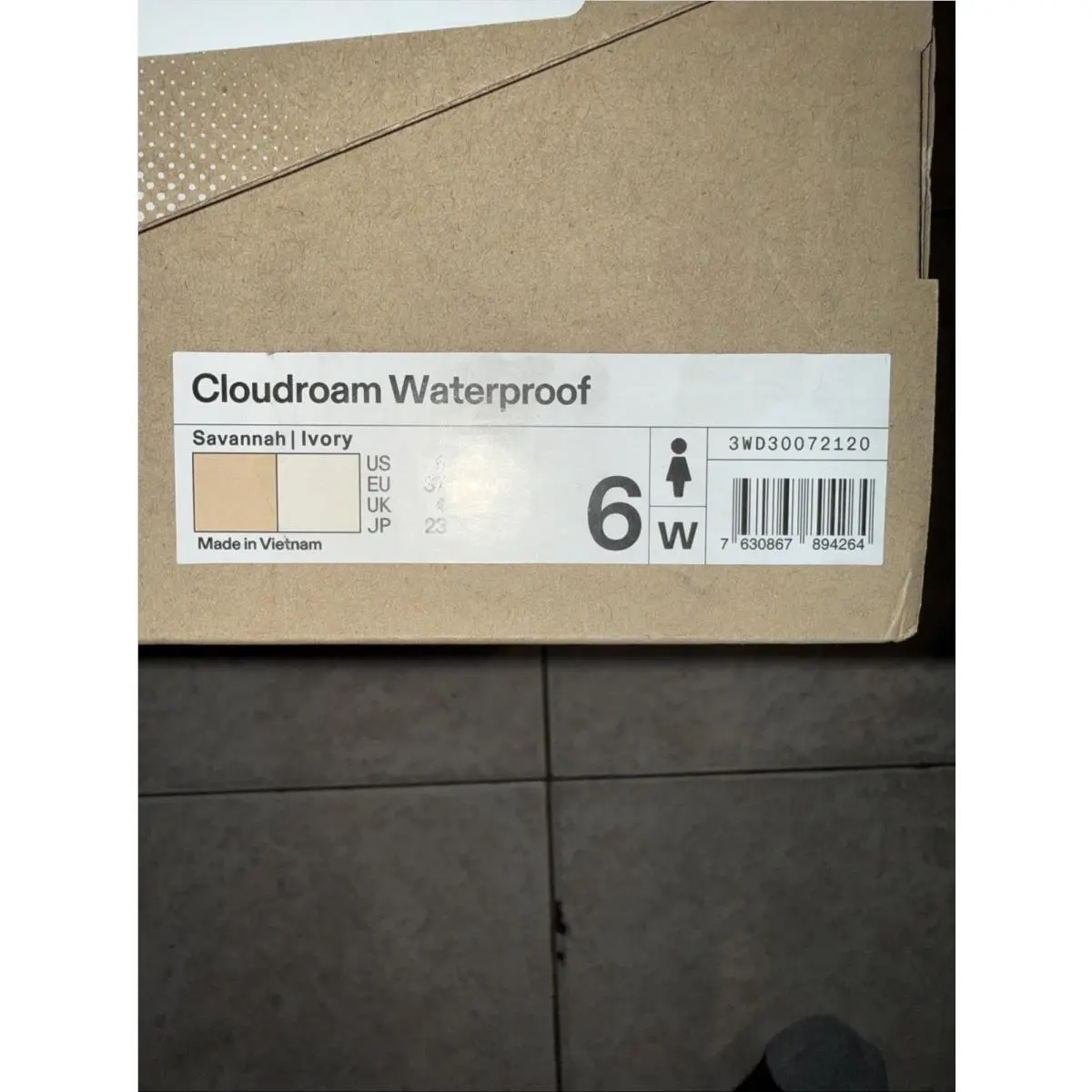 On-Running shoes - On Cloudroam Waterproof - Cloudroam Waterproof - 3WD30072120 - Savannah/Ivory (UPC: 7630867894363) 4