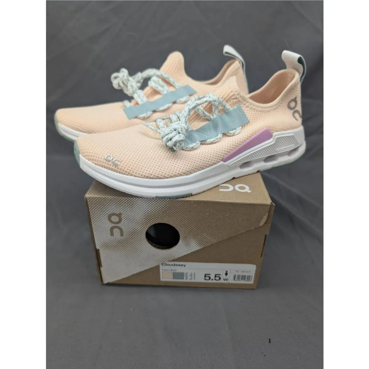 On Running Cloudeasy Womens 5.5 Fawn Surf Sneakers Shoes Training 76.98437