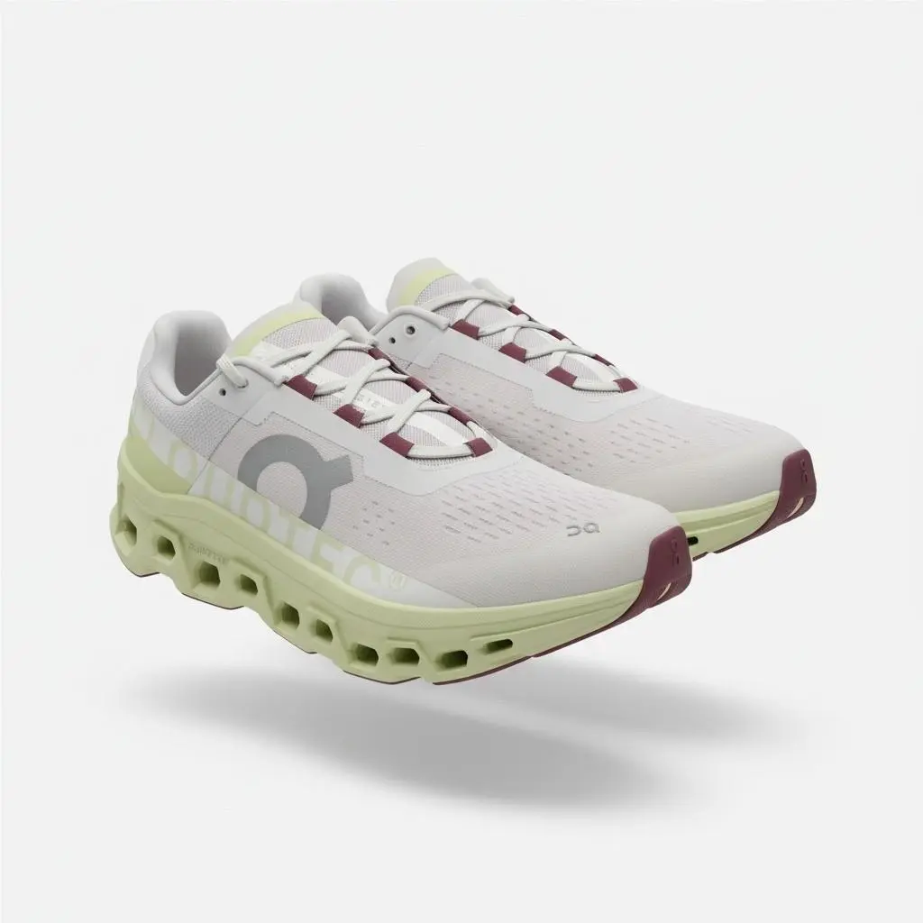 On Running Cloudmonster Mens 10 Frost Acacia Road Running Shoes 61.97786