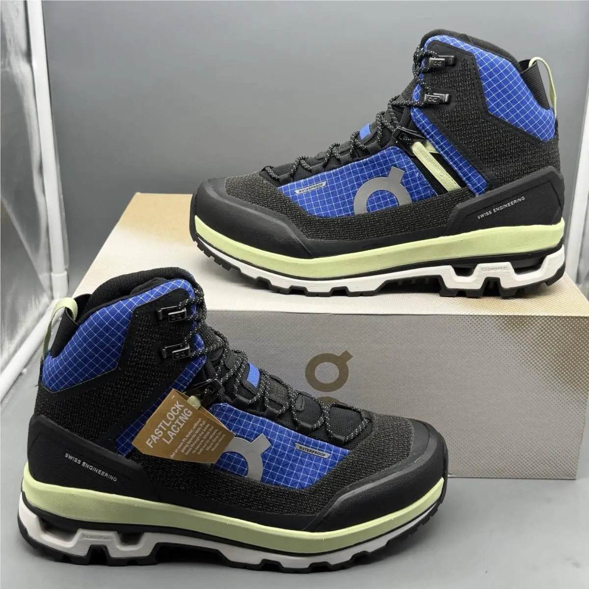 On Running Cloudalpine Waterproof Women’s 7.5 Outdoor Trail Hiking Boots Blue