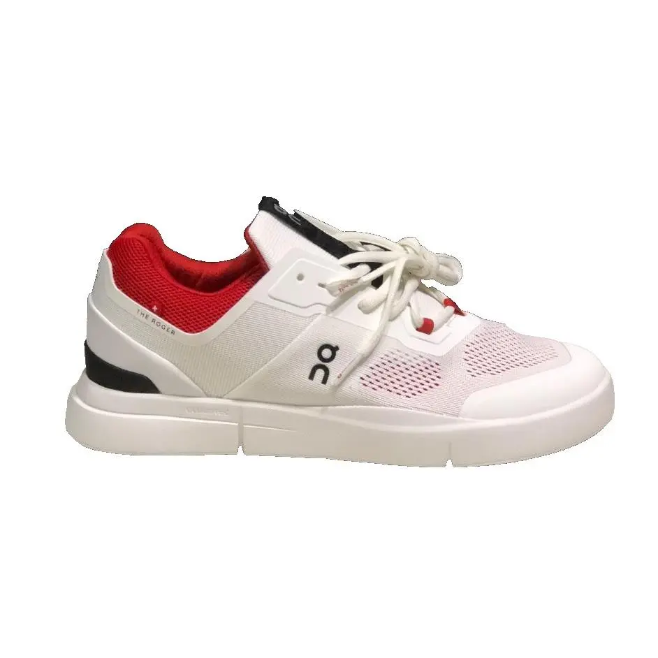 Cloud Shoe`s The Roger Spin Women`s Running Sneakers: White Red: 7 Medium US