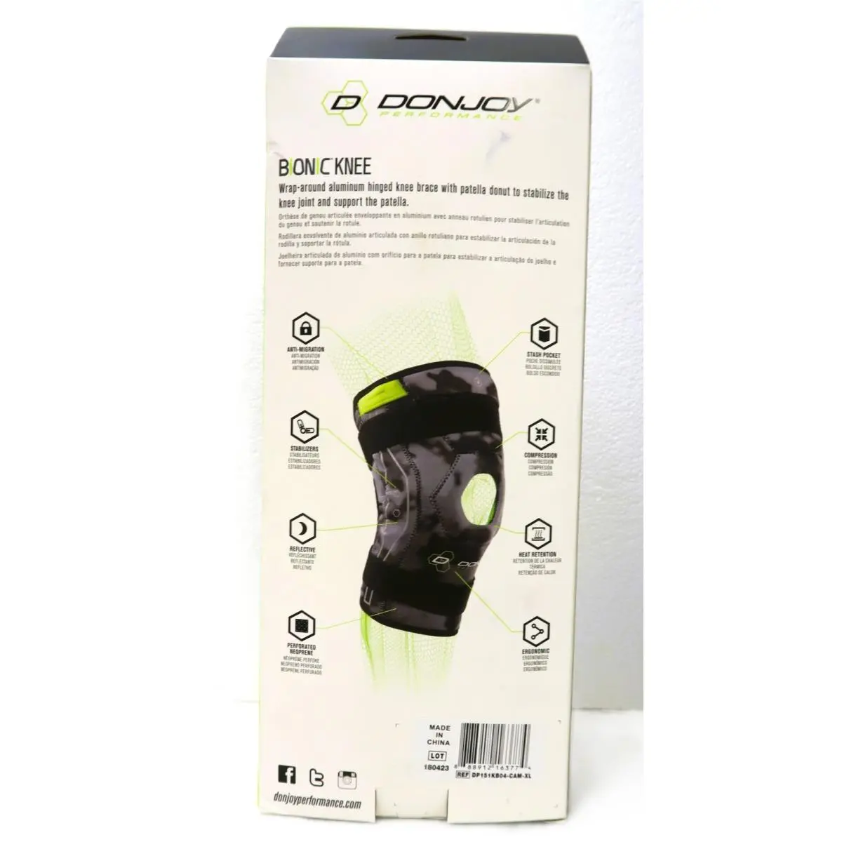 DonJoy  - The All Sport - The All Sport - Bionic FullStop - Black (UPC: 888912163774) 3