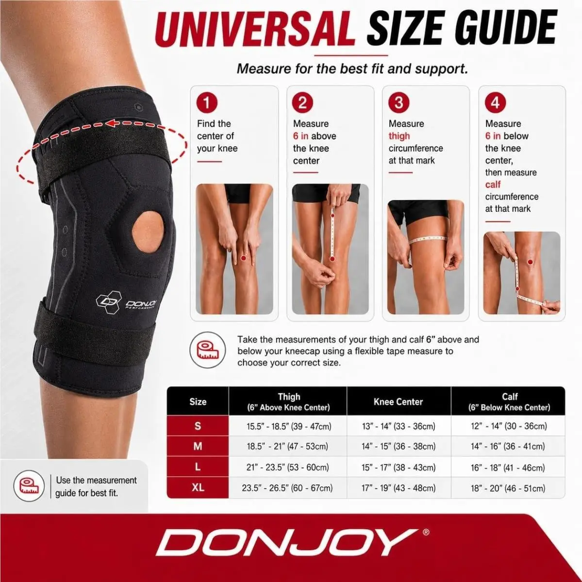 DonJoy  - The All Sport - The All Sport - Bionic FullStop - Black (UPC: 888912163774) 7