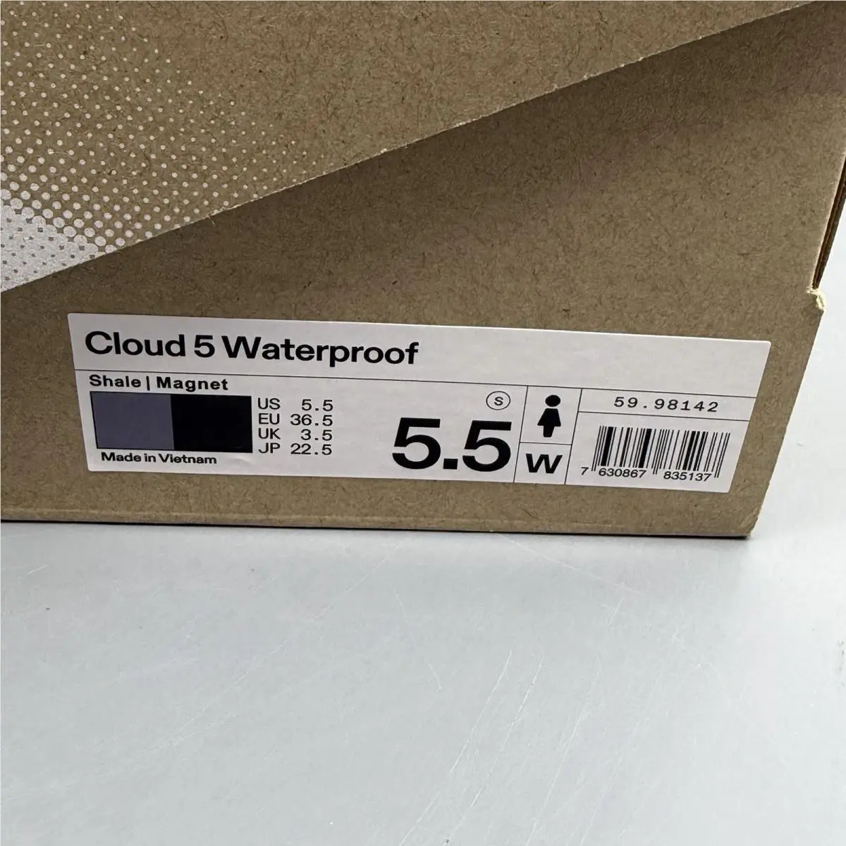 On-Running shoes - On Cloud 5 Waterproof - Cloud Waterproof - 5998142 - Slate/Magnet (UPC: 0191497052334) 13
